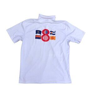 NIKE GOLF NAJYRC 2009 Equestrian Dressage Polo Shirt Men's XL Dri-Fit White​​​​​